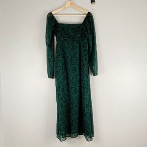 Abercrombie & Fitch Green Midi Dress